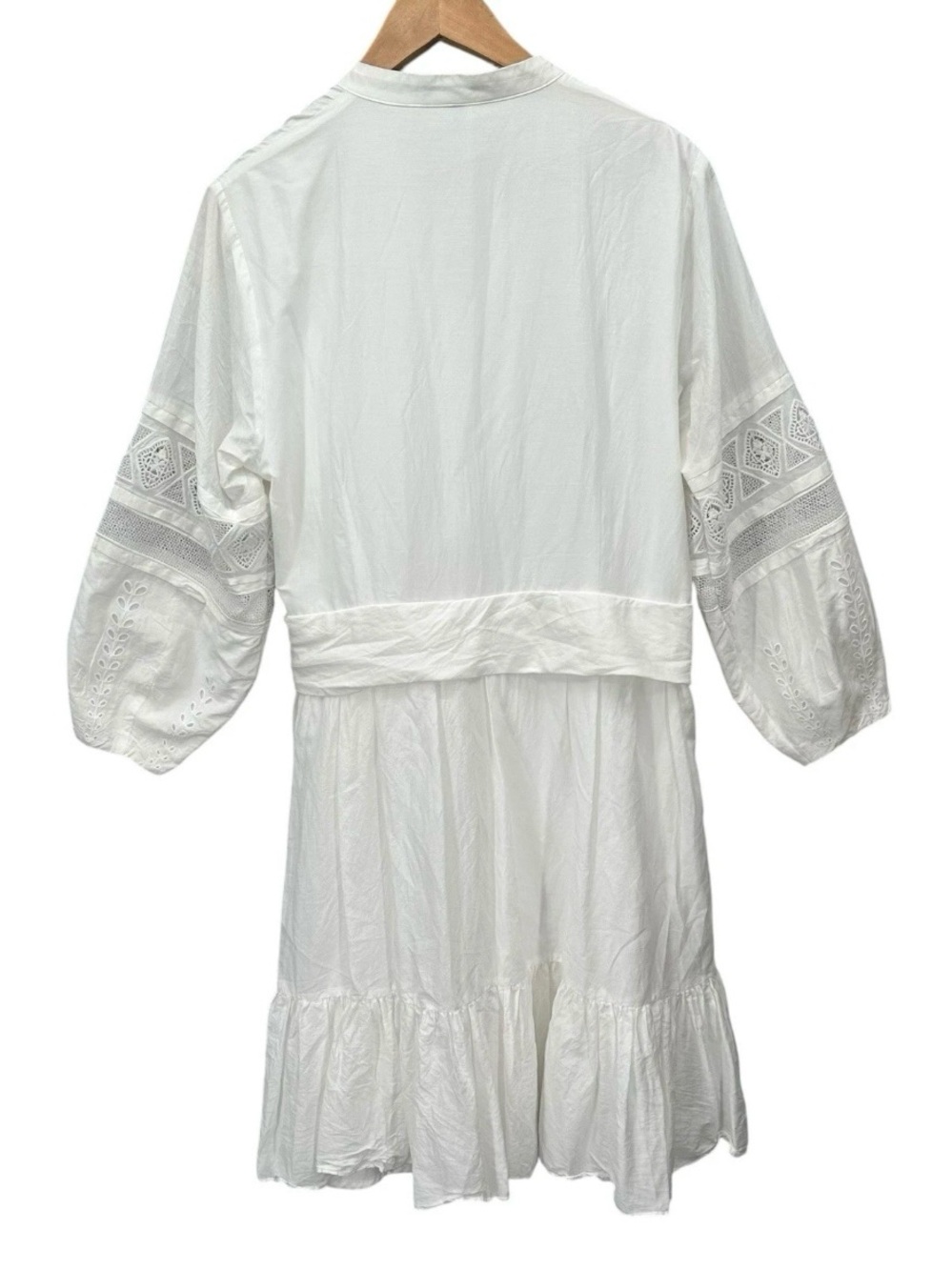 Kobi Halperin White Eyelet Tie-Waist Mini Dress - Picture 2 of 10